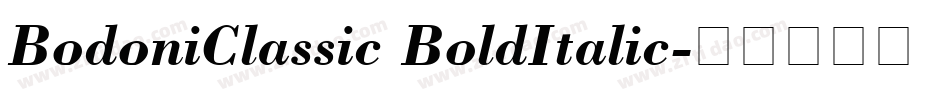 BodoniClassic BoldItalic字体转换